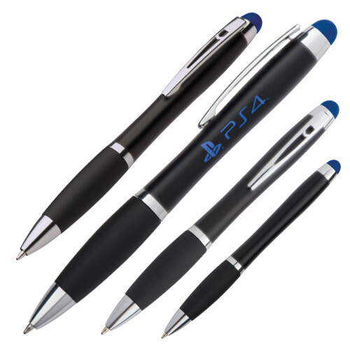 Długopis metalowy touch pen lighting logo LA NUCIA niebieski 054004 (1)