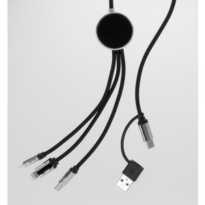 DŁUGI KABEL 4W1 Z PODŚWIETLANYM LOGO, W102TG