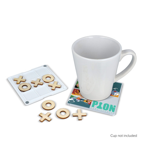 Podkładka pod kubek Tic-Tac-Toe Biały LT93080-N0001 (4)
