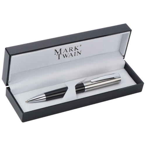 Długopis metalowy Mark Twain Czarny 1338303 (2)