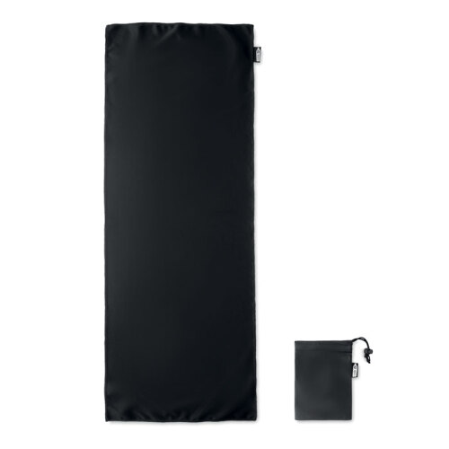 Ręcznik z etui, RPET czarny MO9918-03 (2)
