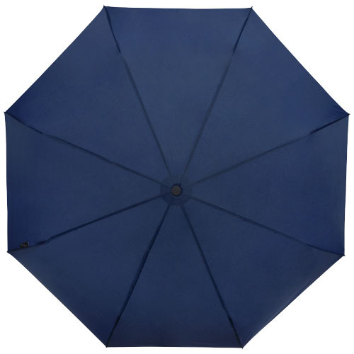 Składany wiatroodporny parasol 51 cm z PET z recyklingu Birgit Granatowy 10914555 (2)