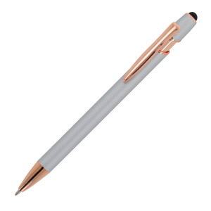 Ballpen Paris Deluxe Metal Rubberised Srebrny