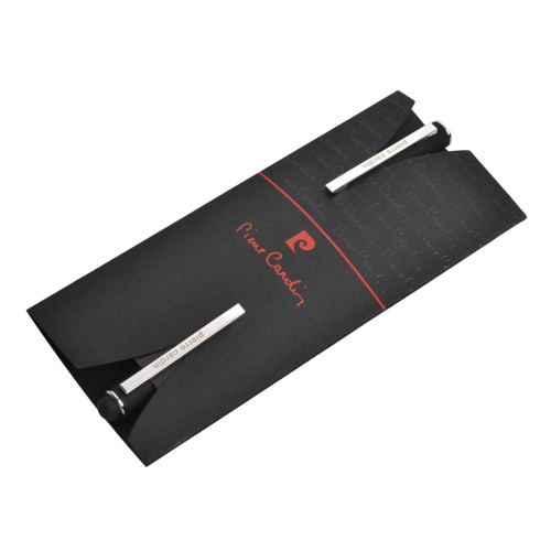 Zestaw piśmienny długopis i pióro kulkowe soft touch CLAUDIE Czarny B0401201IP303 (1)