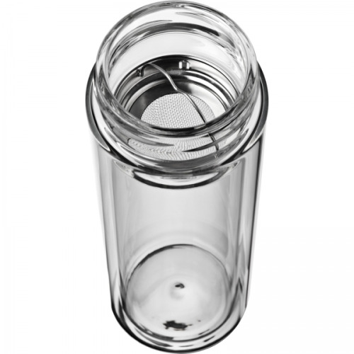 Butelka szklana termiczna 400 ml LIVIO Przeźroczysty 6287966 (3)