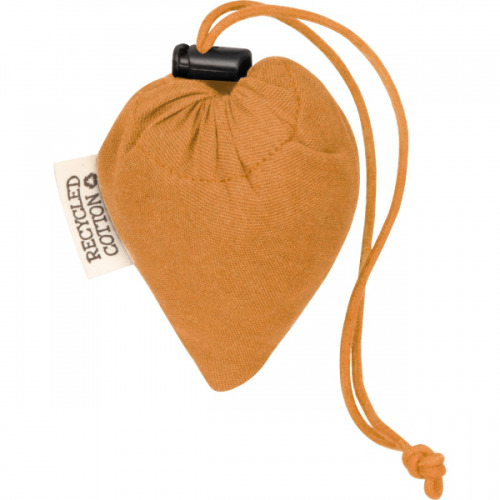 Składana torba z bawełny i poliestru z recyklingu 118 g/m² ANJA Pomarańczowy 6526210 (2)