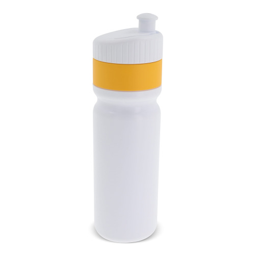 Bidon sportowy z obwódką  750ml Biały / żółty LT98786-N0141 (3)