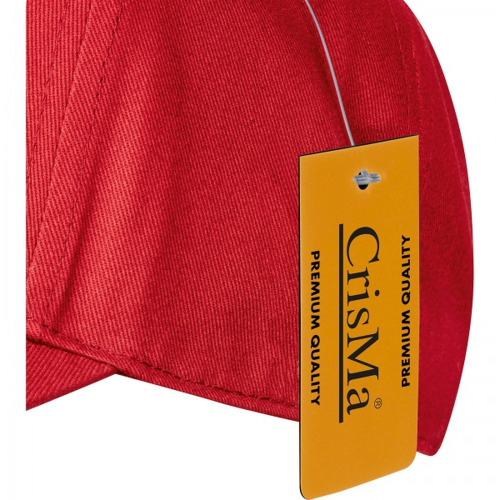 Czapka z daszkiem bawełniana 5 paneli 290 g/m2 AXEL Czerwony 5391805 (7)