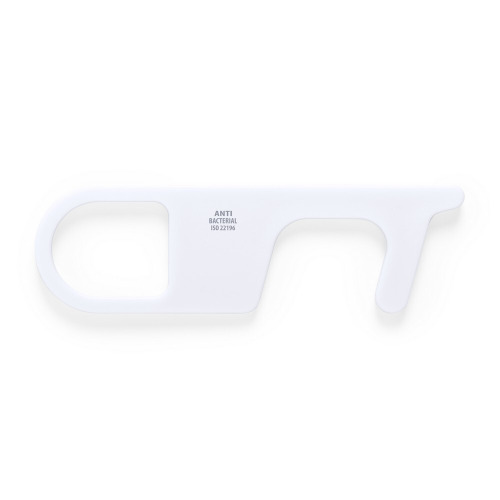 Brelok do bezdotykowego otwierania drzwi i korzystania z powierzchni wspólnych Biały V8192-02 (1)