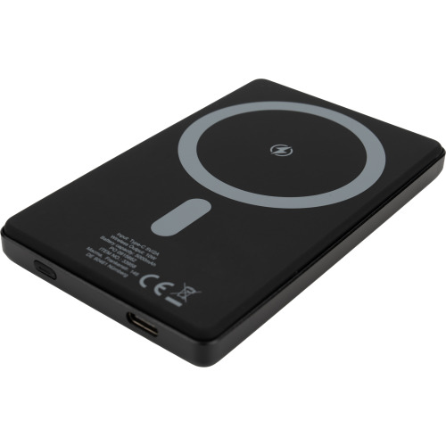 Power bank 5000 mAh z ładowarką indukcyjną Magsafe DONETSK Czarny 395803 (5)