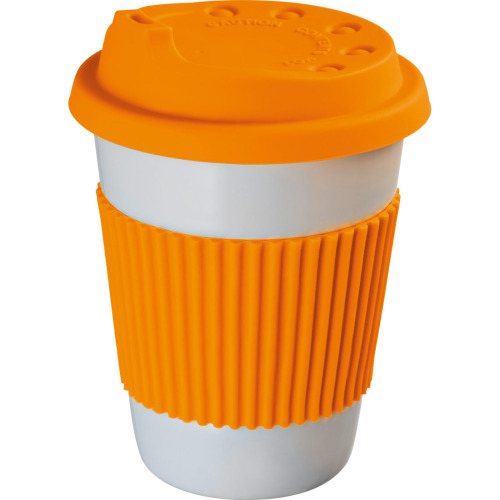 Kubek porcelanowy LA MATA Pomarańcz 278910 