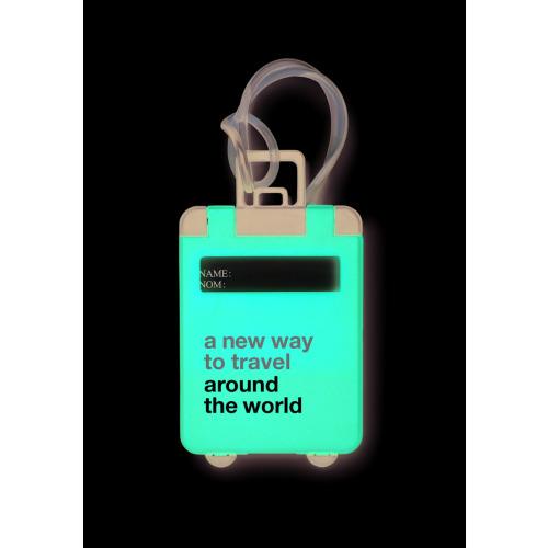 Zawieszka do bagażu, plastikow Czerwony MO8718-05 (2)