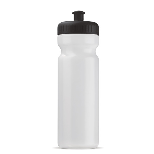 Bidon sportowy BIO 750ml Transparentny / czarny LT98860-N0402 