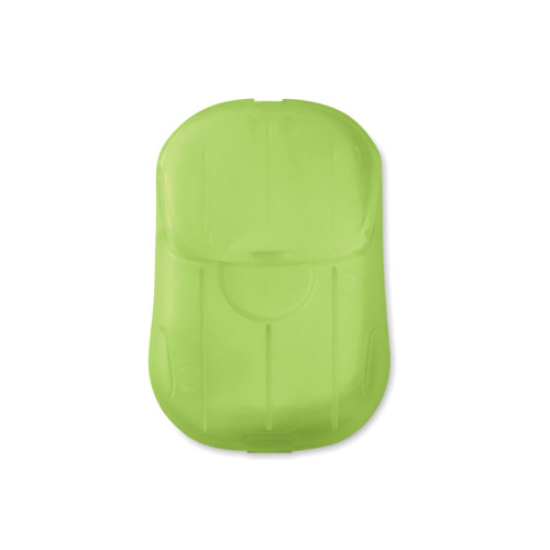 Mydło w listkach w etui PP Przezroczysty limonka MO9957-51 