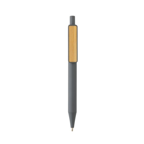 Długopis z bambusowym klipem, RABS szary P611.082 (1)