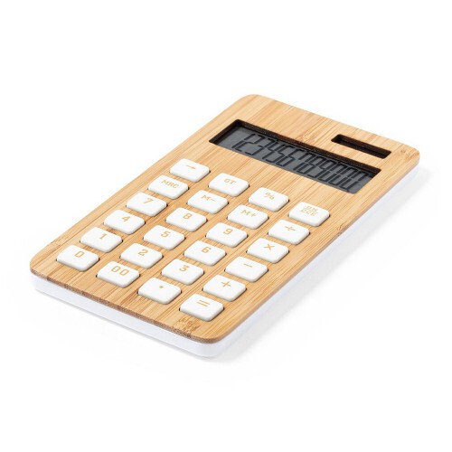 Bambusowy kalkulator jasnobrązowy V8336-18 