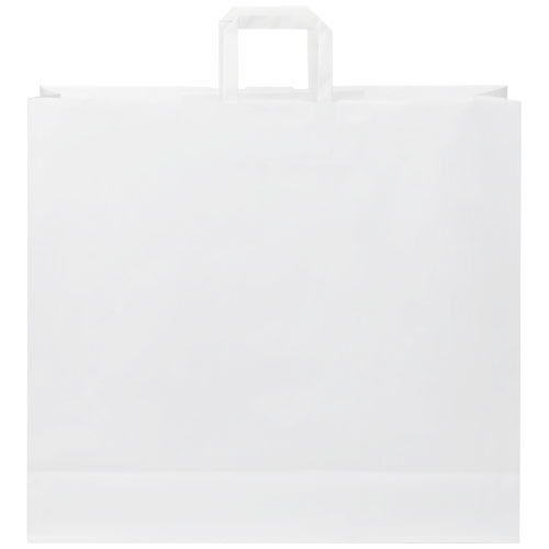 Torba z papieru Kraft z płaskimi uchwytami – 49,5 x 14 x 44 cm Biały 1PQ00901 (2)