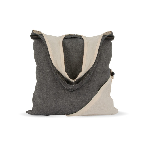 Torba na zakupy Bawełna z recyklingu OEKO-TEX® 140g/m² 38x42cm Szary LT95250-N0061 (5)