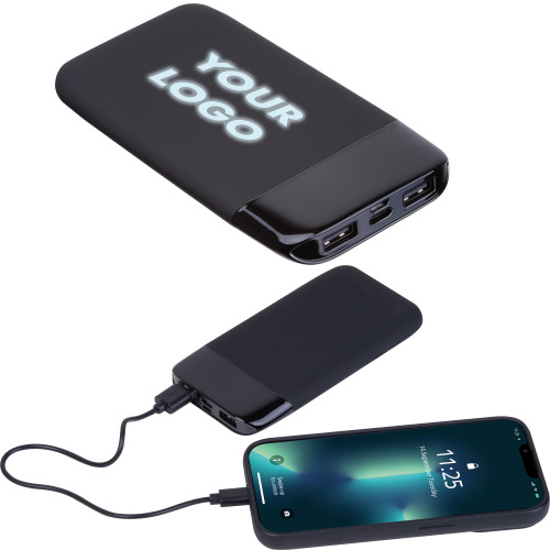 Power bank z podświetlanym logo 8000 mAh FLOYD Czarny 3543603 (9)