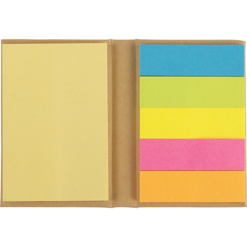 Zestaw do notatek, karteczki samoprzylepne Brązowy V2953-16 (6)