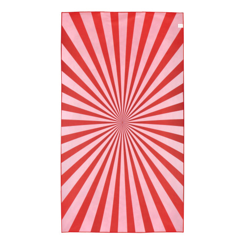 Szybkoschnący ręcznik plażowy R-PET 100×180 cm, sublimacja Czerwony LT97215-N0021 (6)