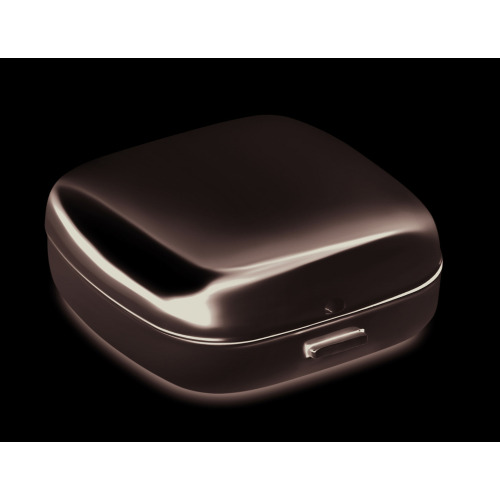 Budzik podróżny w etui Srebrny błyszczący KC8507-17 (1)