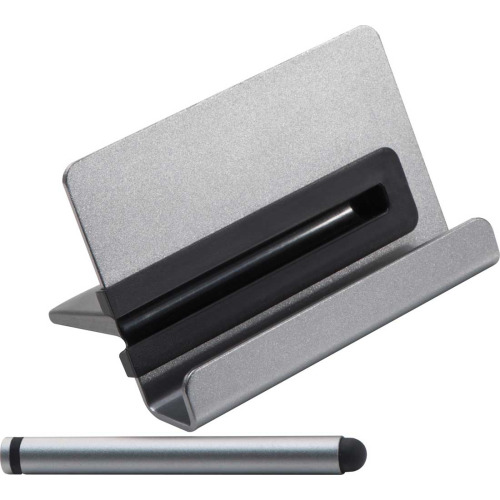 Stojak na telefon komórkowy z touch penem BLACKPOOL Grafitowy 012477 