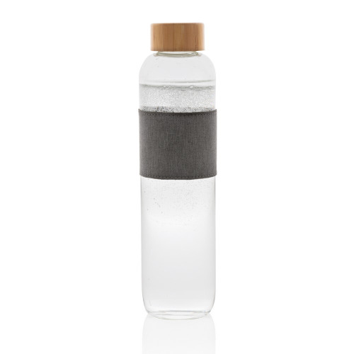 Szklana butelka 750 ml Impact w pokrowcu neutralny, szary P436.770 (4)
