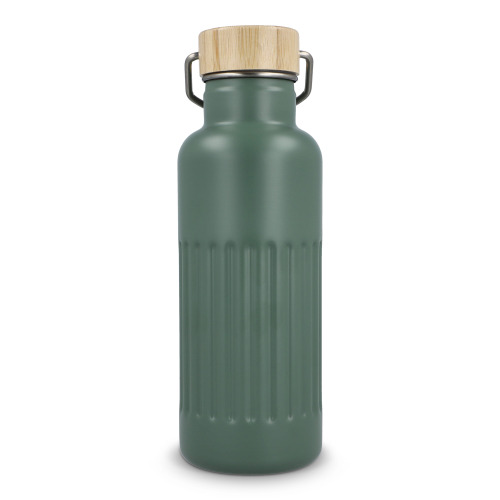 Butelka termiczna ze stali nierdzewnej pochodzącej z recyklingu, 500 ml Oliwkowa zieleń LT98699-N0043 (1)