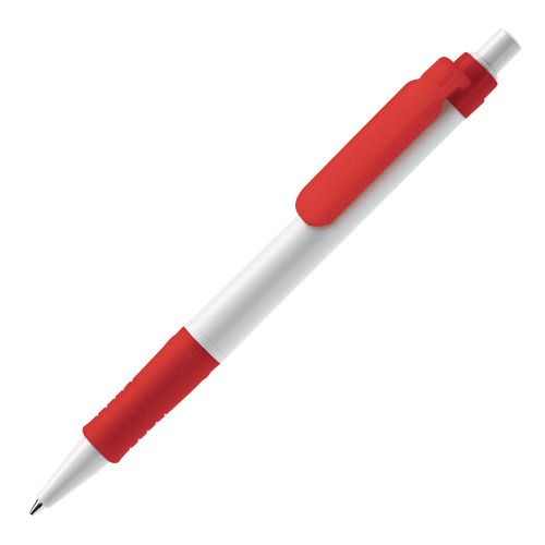 Długopis Vegetal Pen jednolity  Biały / czerwony LT87541-N0121 