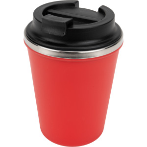 Kubek termiczny 350 ml z powłoką z recyklingu METODY Czerwony