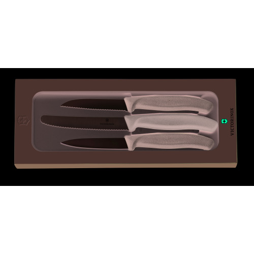Zestaw 3 noży SwissClassic w pudełku upominkowym Czarny 6711303 