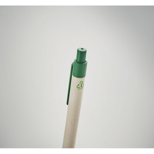 Długopis z kartonu po mleku zielony MO6822-09 (4)