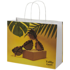 Torba z papieru Kraft ze skręconymi uchwytami – 31 x 12 x 25 cm