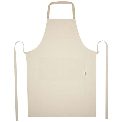 Nia fartuch z bawełny z recyklingu 200 g/m² Oatmeal 11332507 (2)