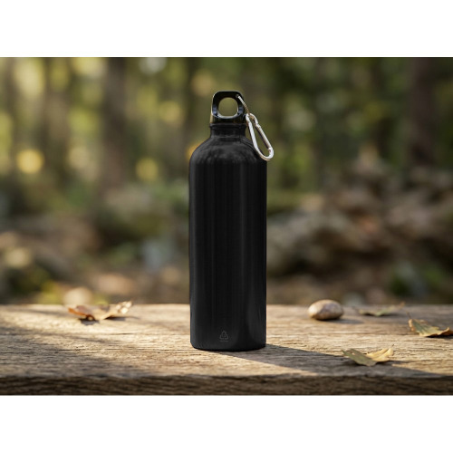 Butelka sportowa 750 ml z karabińczykiem | Laveriano Czarny VA918-03 