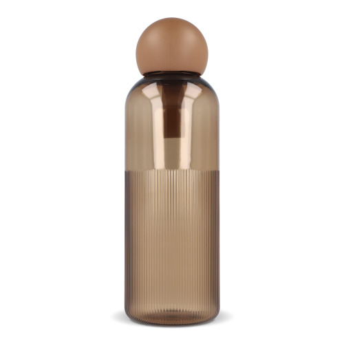 Sagaform Ture butelka na wodę 600 ml Transparentny / brązowy LT52056-N0451 (2)
