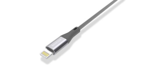 Nylonowy kabel do transferu danych LK30 Lightning Quick Charge 3.0 Czarny EG 818503 (4)