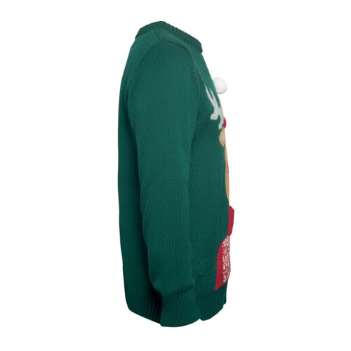 Sweter świąteczny L/XL zielony CX1522-09 (2)