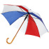 Parasol automatyczny, drewniany NANCY Wielokolorowy (czerwono-granatowy) 513154 (1) thumbnail