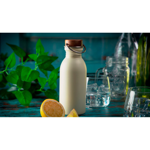 Butelka stalowa z recyklingu IBIZA MoLu 500 ml Biały 398006 (13)