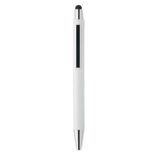 Antybakt. długopis z rysikiem biały MO6153-06 (1)