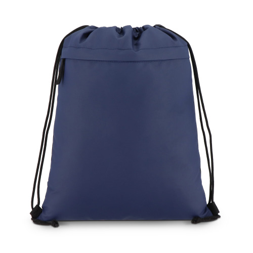 Torba ze sznurkiem z powlekanego PU R-PET 600D, wymiary 33 x 42 cm Ciemnoniebieski LT91394-N0010 (3)