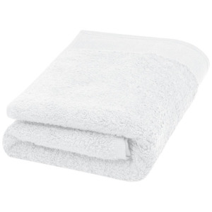 Nora bawełniany ręcznik kąpielowy o gramaturze 550 g/m² i wymiarach 50 x 100 cm Biały