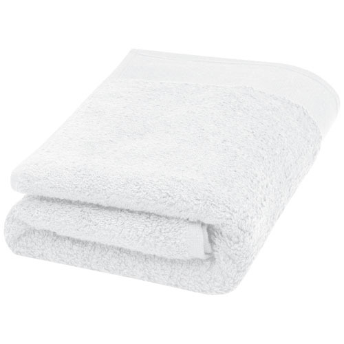 Nora bawełniany ręcznik kąpielowy o gramaturze 550 g/m² i wymiarach 50 x 100 cm Biały 11700501 