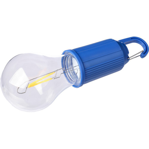 Wisząca lampka "żarówka", karabińczyk Granatowy VA439-04 