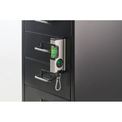 Mini magnetyczna aluminiowa poziom Srebrny MO2474-14 (5)