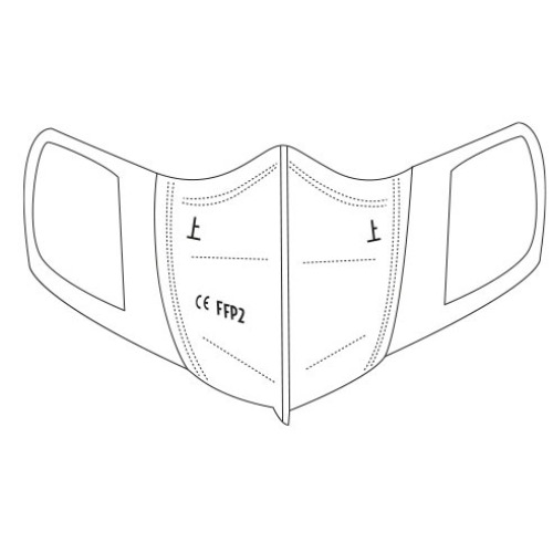 Zestaw maseczek ochronnych FFP2 Biały SG999106 (3)