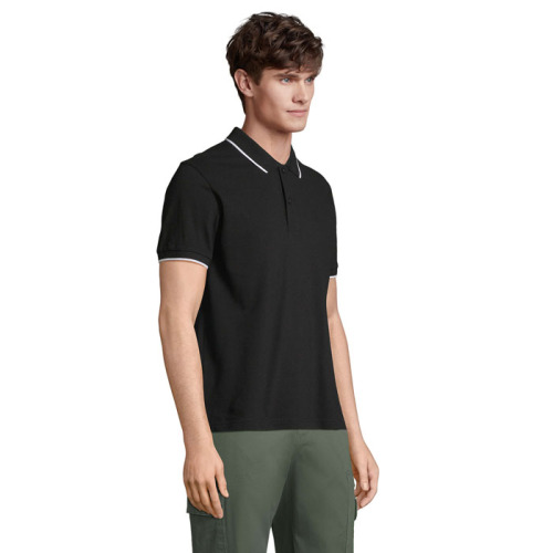PALERMO POLO SHIRT Negro/Blanco S04769-BC-L (2)