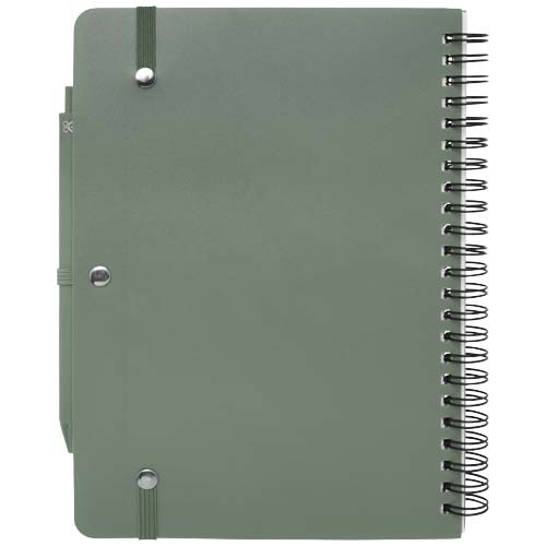 Thalaasa notatnik A5 w twardej okładce z nadrukiem oceanicznym i długopisem  Zielony melanż 10790162 (3)